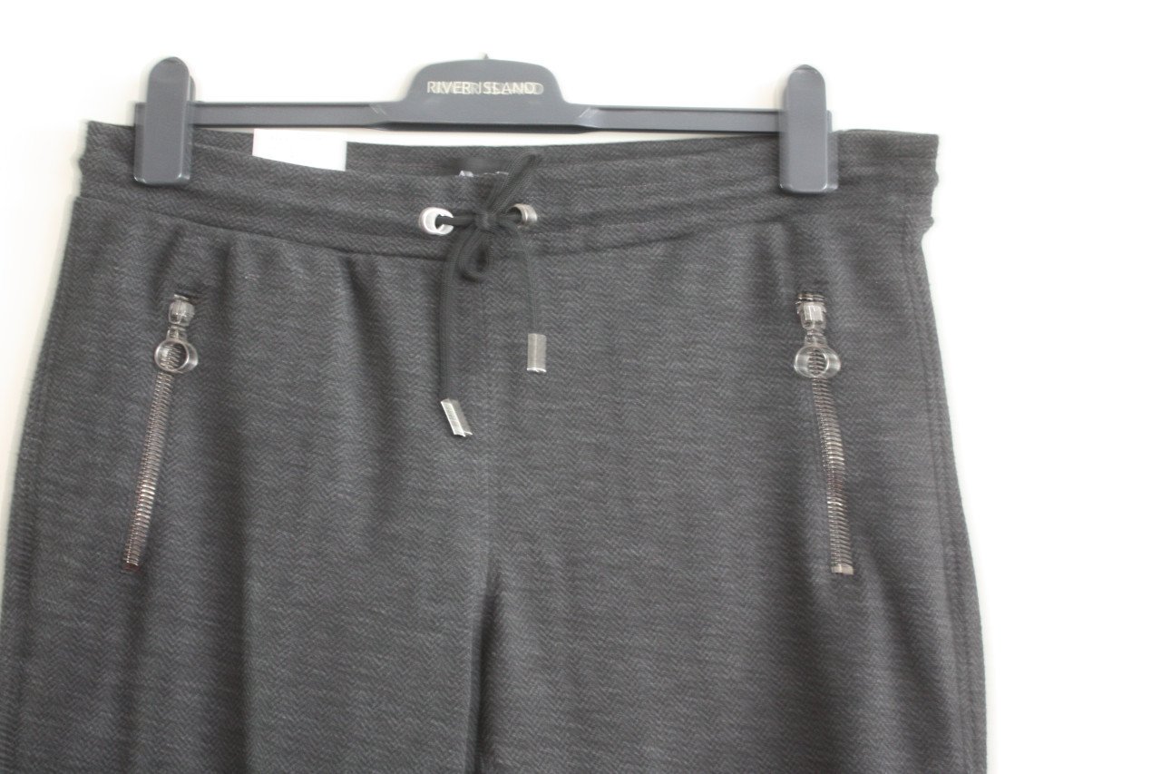 Nieuwe grijze zwarte zachte broek  maat 40