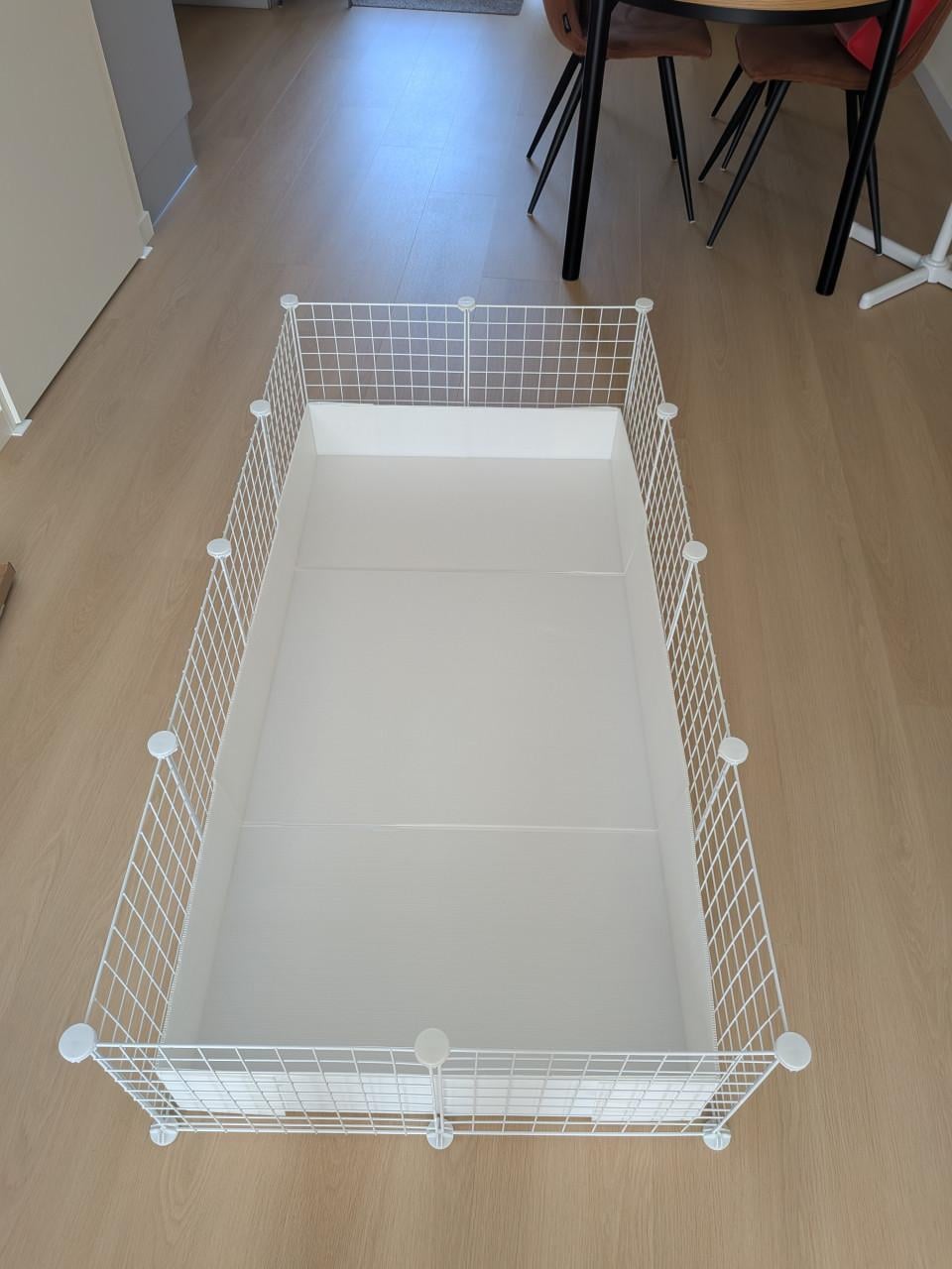 Cavia / Konijnen kooi (Draadkubus 4x2)+ 4st trixie panelen