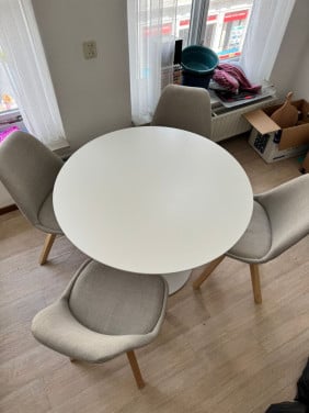 Ronde eettafel wit