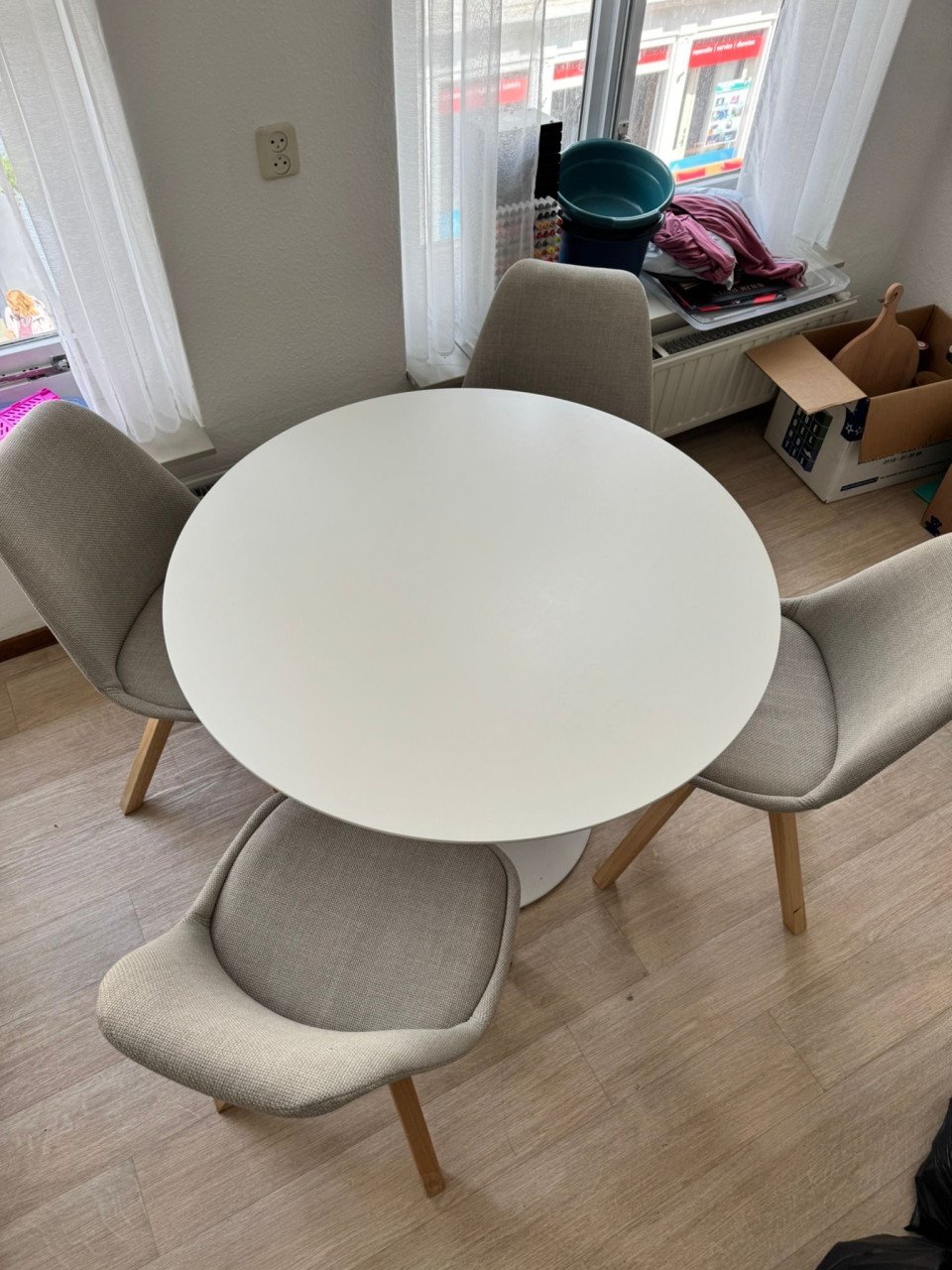 Ronde eettafel wit