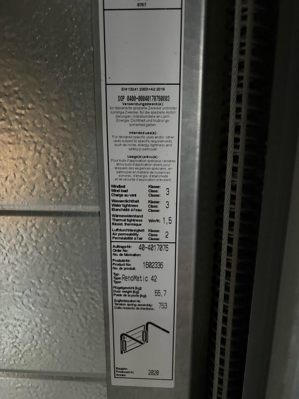 Hormann elektrische roldeur