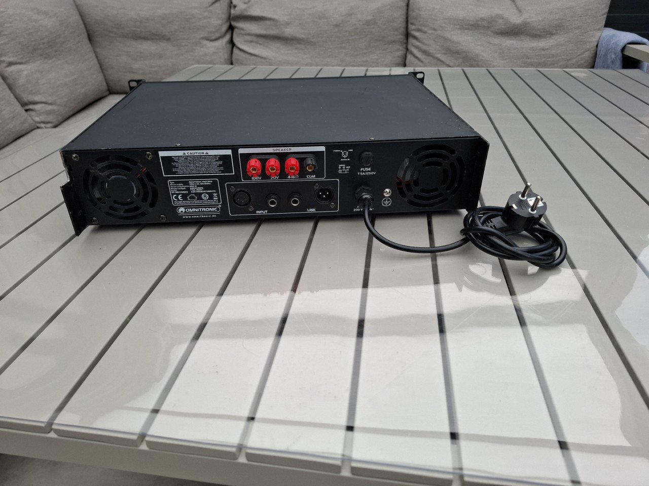 Omnitronic PAP-120 100V Versterker 120W