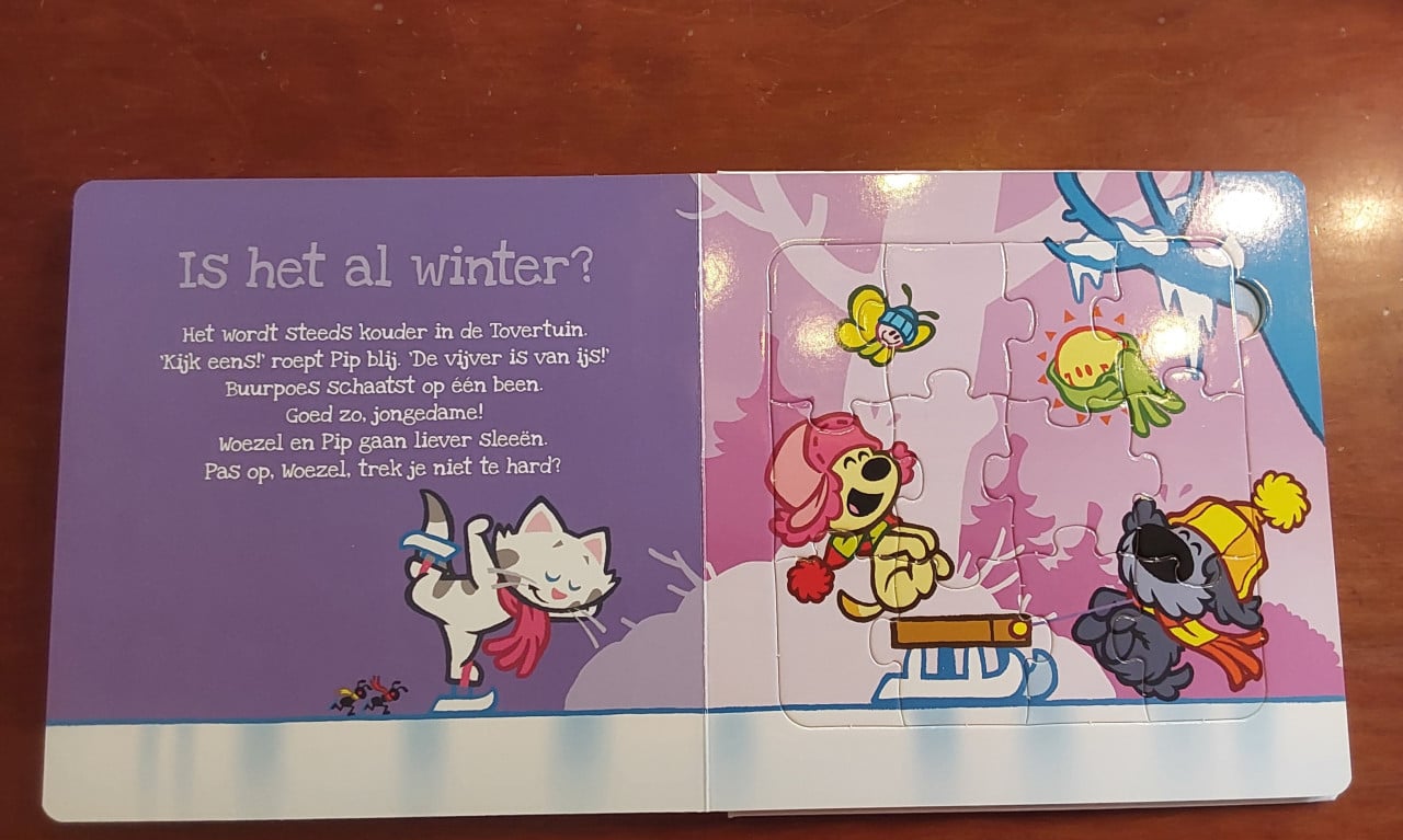 Originele Woezel en Pip puzzelboek