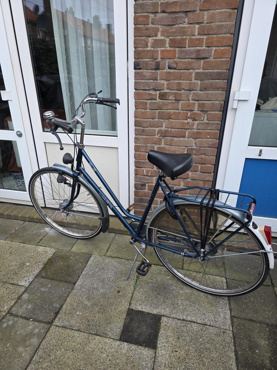 Dames fiets SPARTA-3 versnellingen-Fr.maat 56cm- Trap rem achter