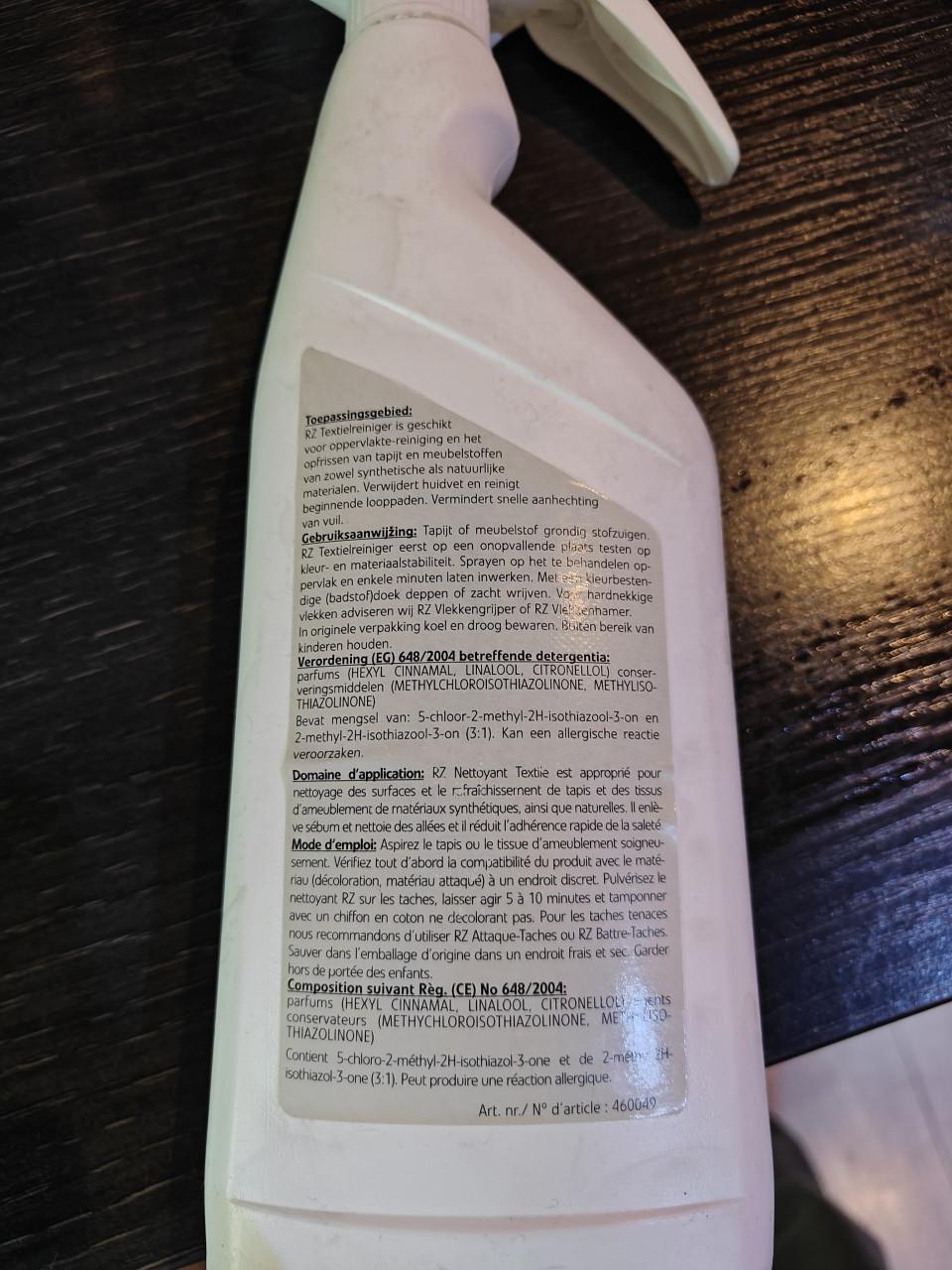 Rz textiel reiniger