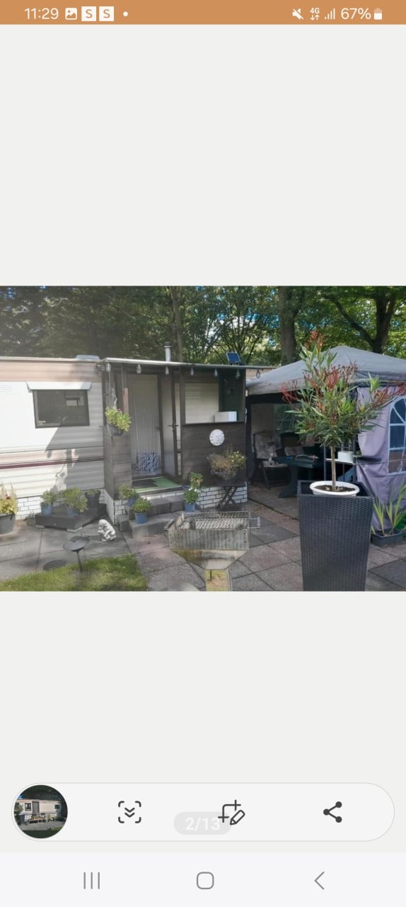 Te koop stacaravan op Bospad Hoeven