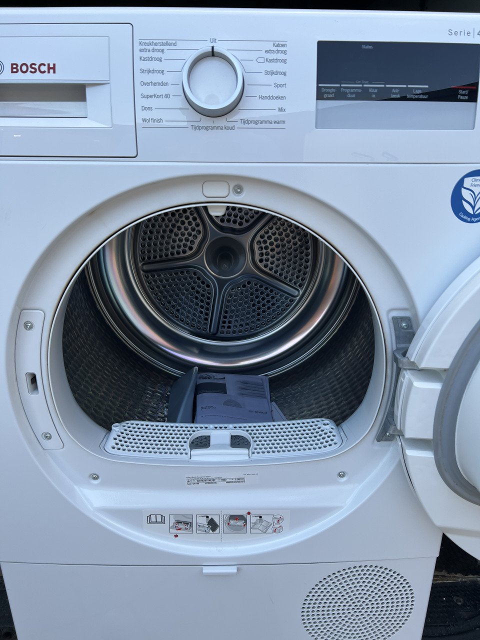 Bosch A++ klasse warmtepomp Droger trommel capaciteit 7 kg. kort gebruikt