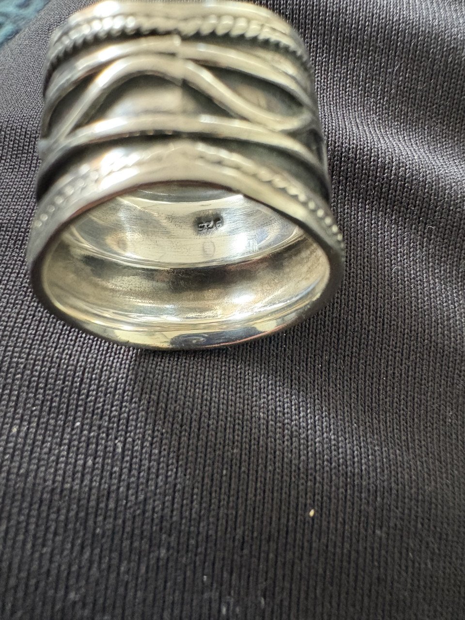 Vinted brede ring zilver 925