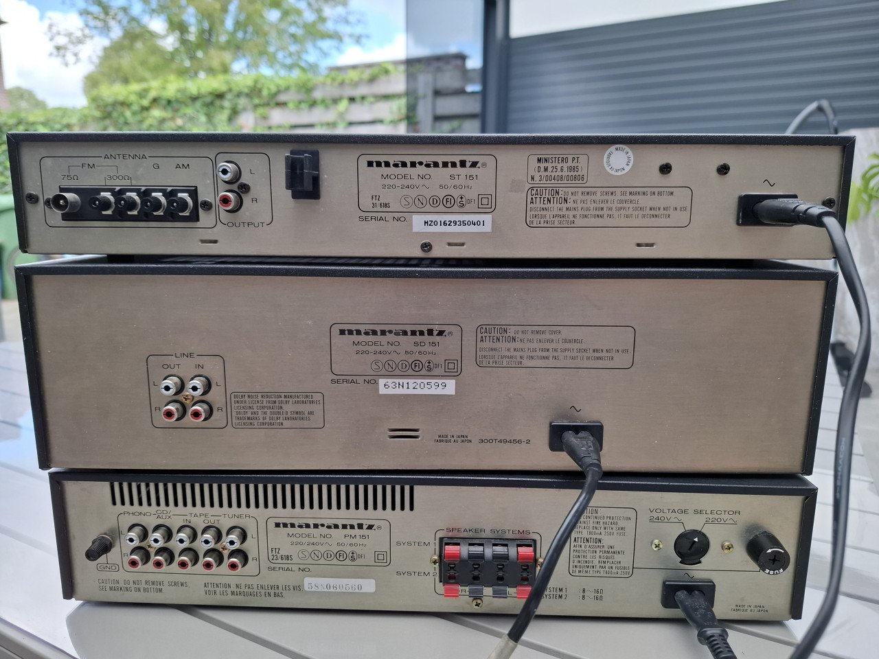 Marantz setje 151. ST 151 EN PM 151.