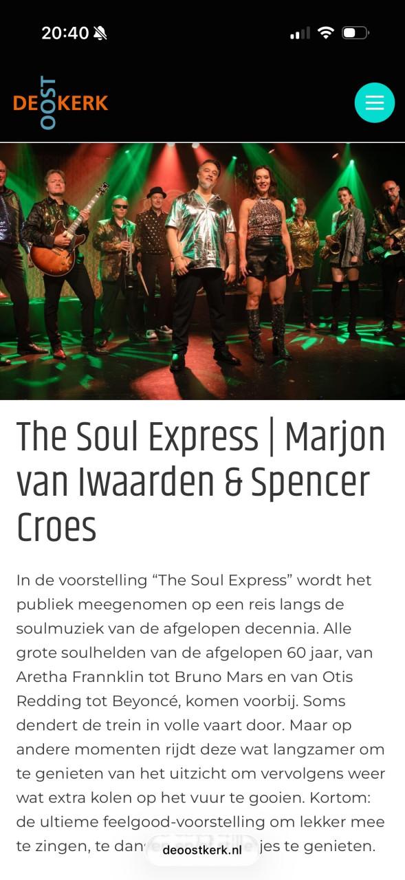 Kaarten soulexpress Marjon van Iwaarden 16 oktober
