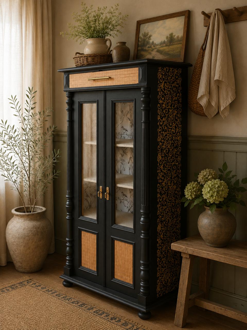 Uniek vintage vitrine kastje