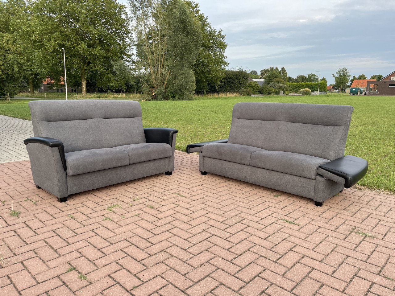 GRATIS LEVERING HEEL NL Mooi Design Stoffen Bankstel 2 + 2,5 Zits