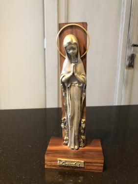 Mooi brocante heilig souveniertje de Lourdes