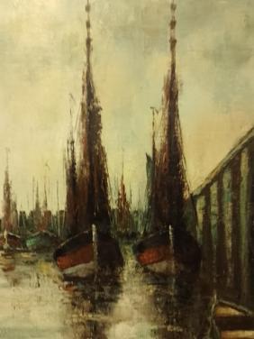 MARITIEM SCHLDERIJ VISSER HAVEN