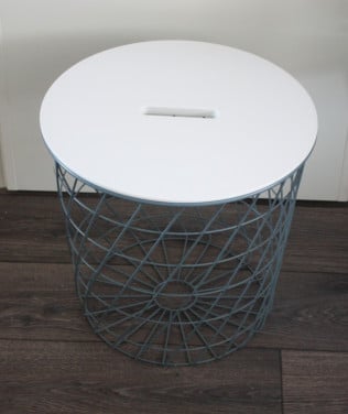 Metalen wasman-tafeltje decoratie