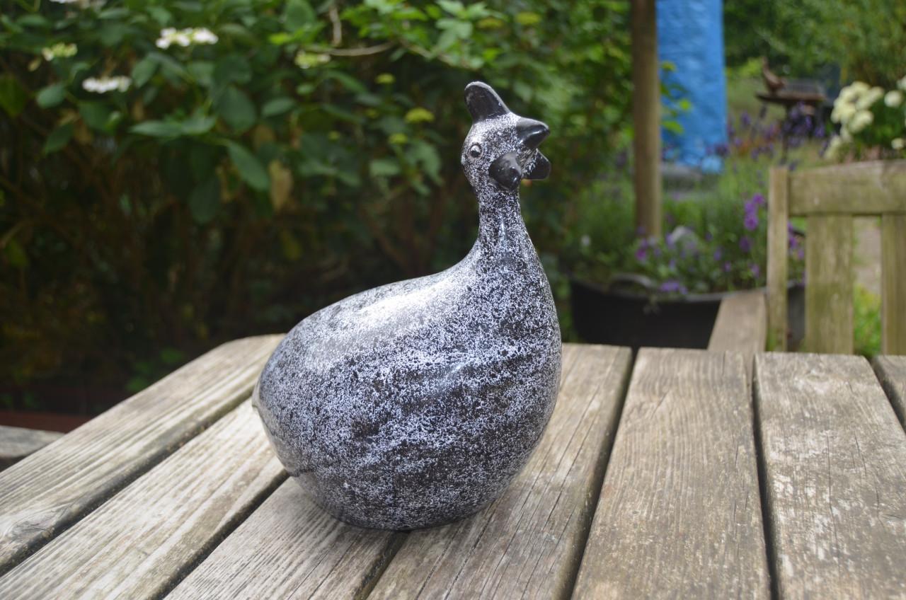 2 Keramieke Parelhoenders Portugees