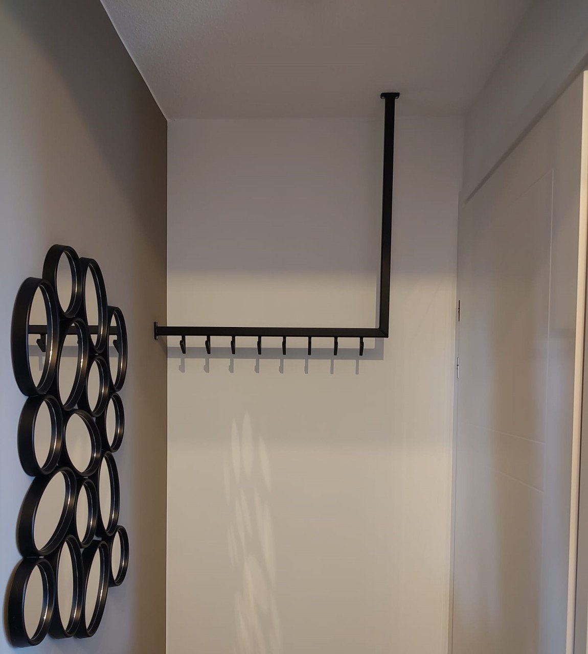 Stalen design kapstok (zwart)