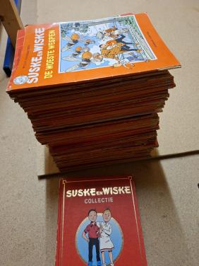 Stapel Suske en Wiske stripboeken