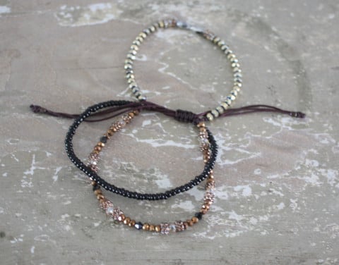 Verstebaren armband met 3 armbanden kijk