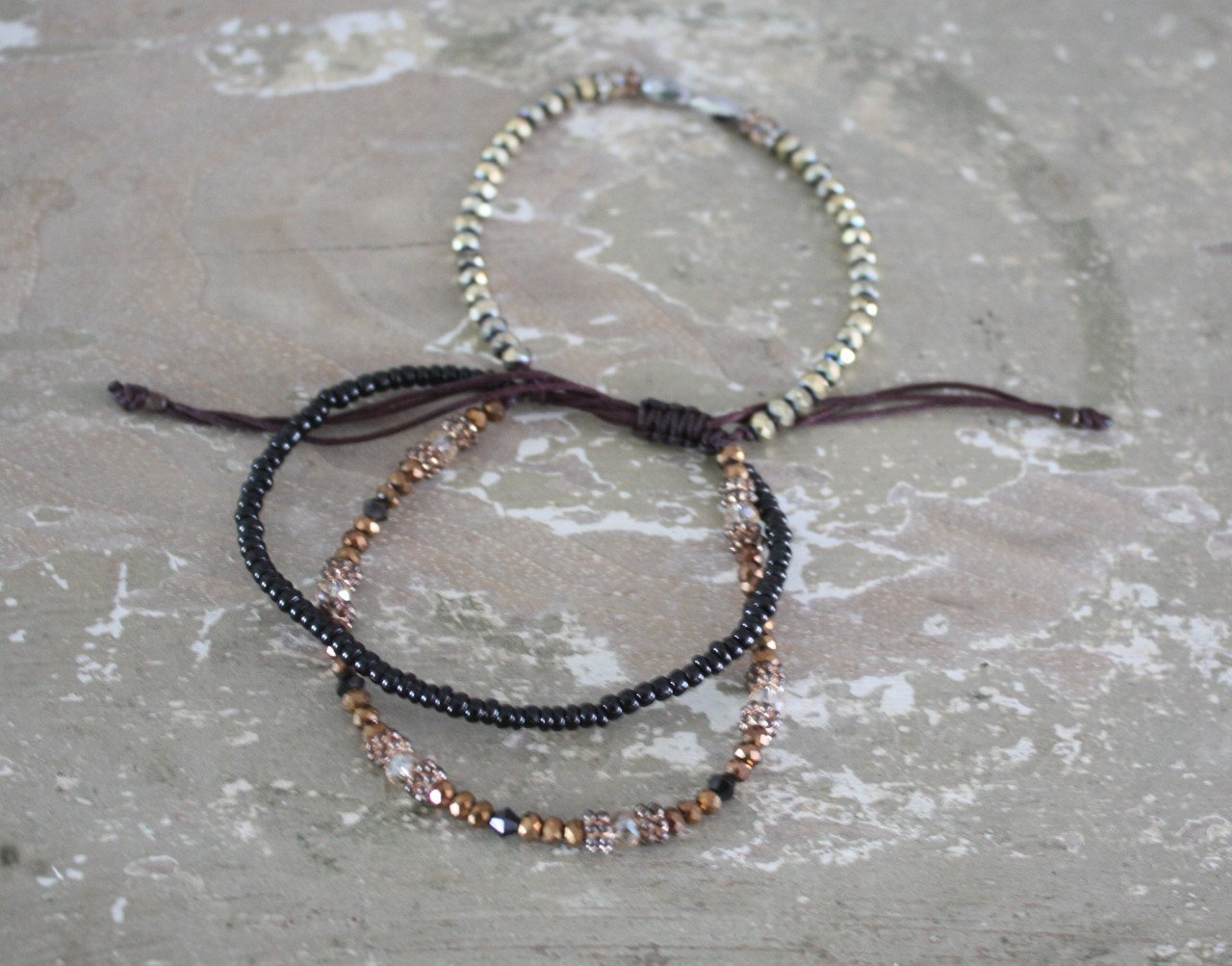 Verstebaren armband met 3 armbanden kijk