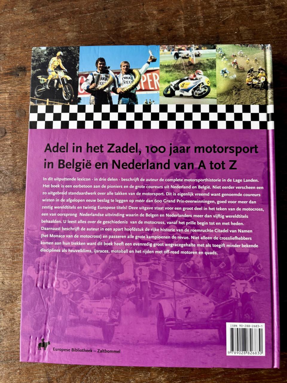 Set van 3 boeken  geschiedenis van 100 jaar motorsport De Adel in het Zadel