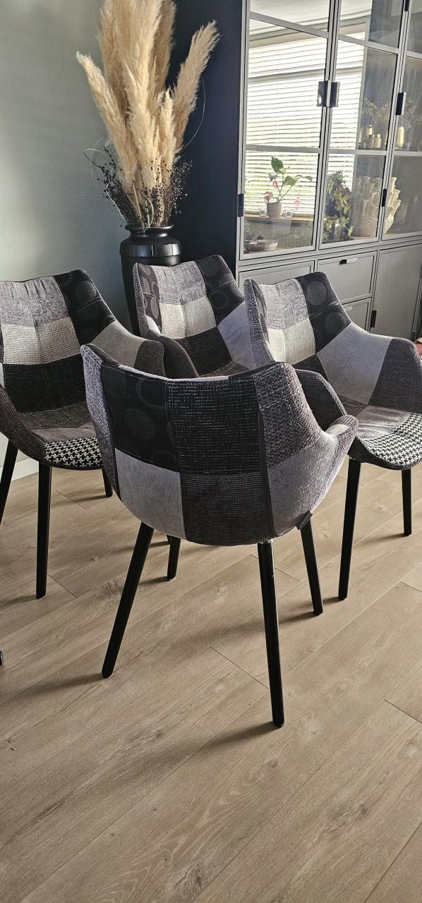 Zuiver stoelen, grijs, 4 stuks, zgan