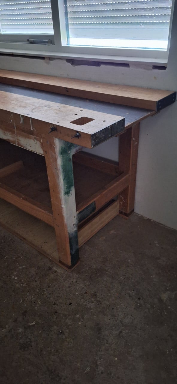 Houten werkbank