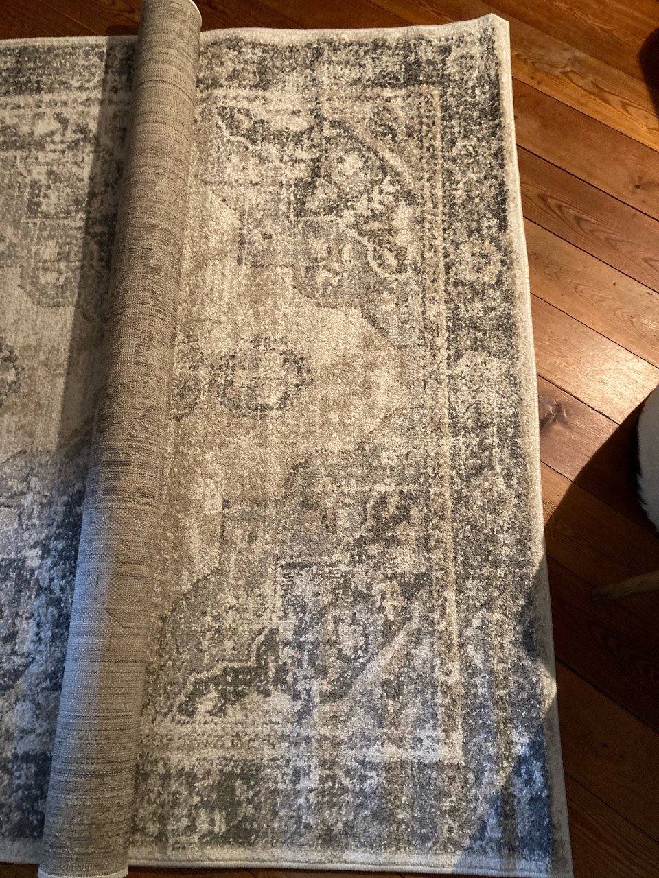 2 Vloerkleden Grijs Medaillon 160 x 230 cm.