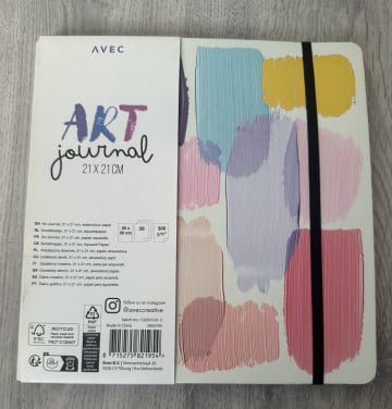 Nieuwe art journal 21x21 met aquarelpapier