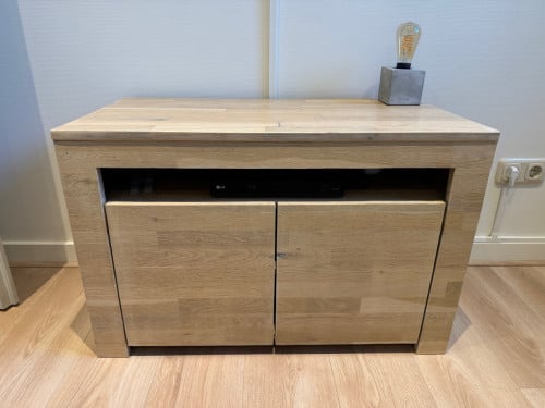 Eikenhouten tv-meubel - White wash