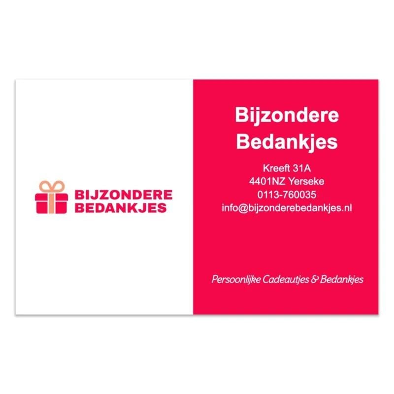 Menu kaart - 21 diner kaart