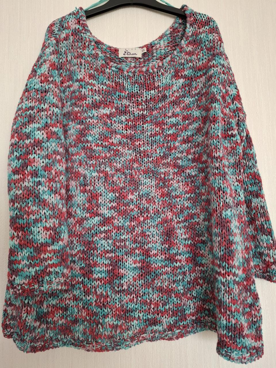 Miss Etam trui veelkleurig, gebreid. XXL