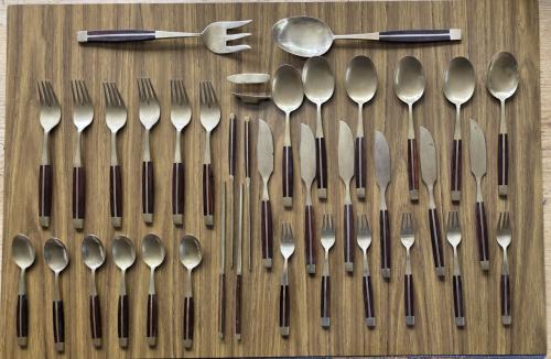 Handgemaakt Bronzen Bestek 36 delig Thailand