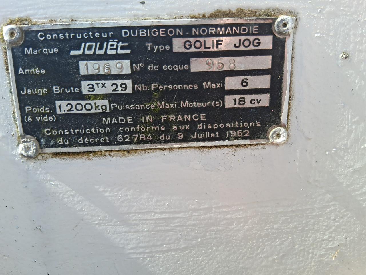 Jouet Golif Kajuitzeilboot