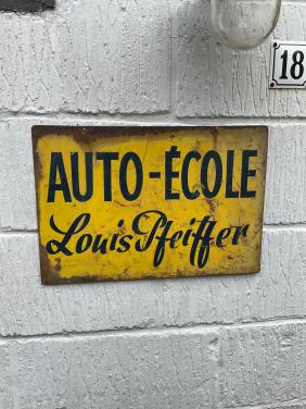 Vintage reclamebord ( dubbelzijdig)