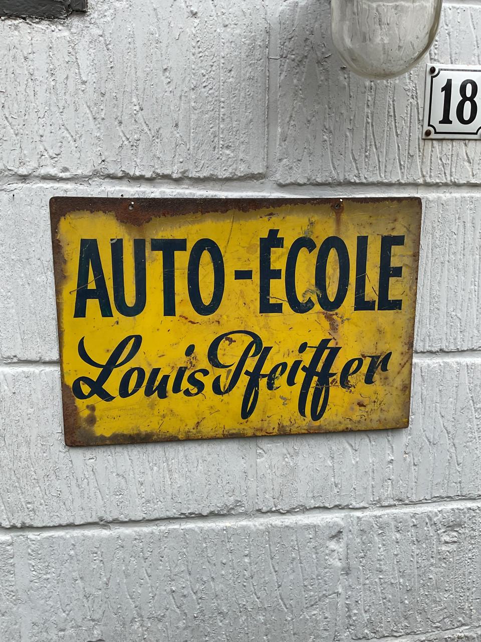 Vintage reclamebord ( dubbelzijdig)