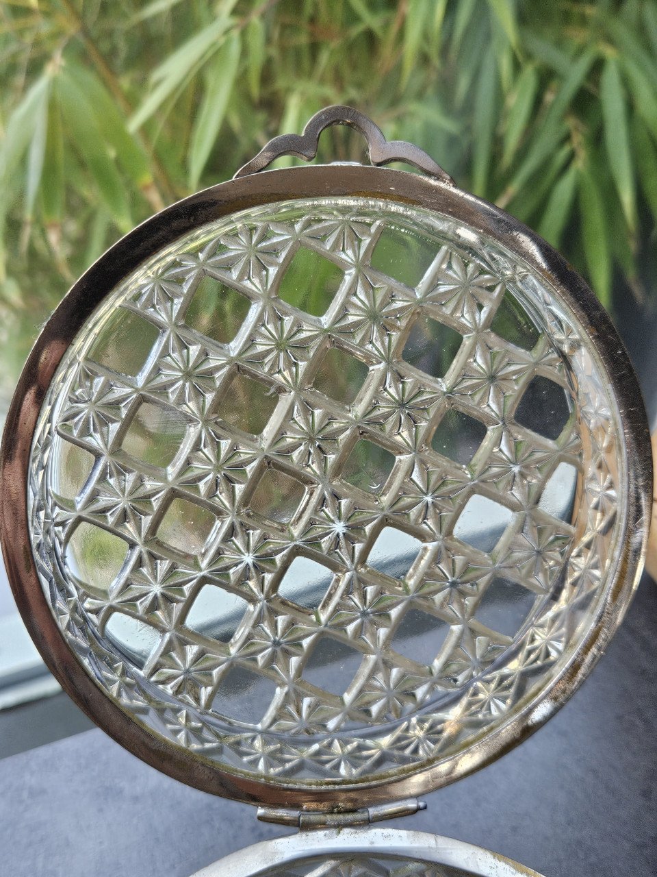Prachtig vintage facetgeslepen juwelendoos, zware kwaliteit