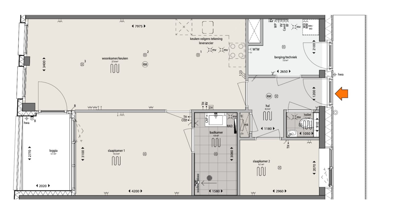 Te huur - Modern nieuw appartement (65 m²) in hartje Terneuzen