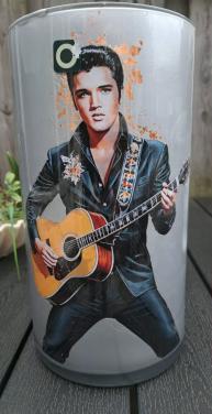 Decoupage vaas met Elvis
