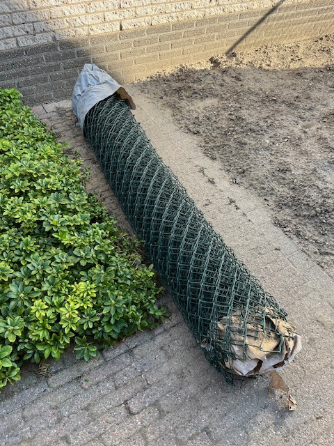 Gaas groen 180 cm.