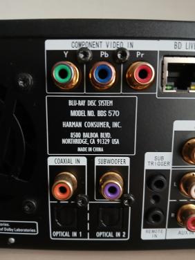 Harmon Kardon Blu Ray cinema speler met boxen