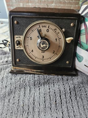 Mooie werkende antieke Timer klok van bakeliet, duitse kwaliteit...