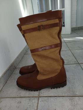 Nieuwe leren laarzen bruin maat 46