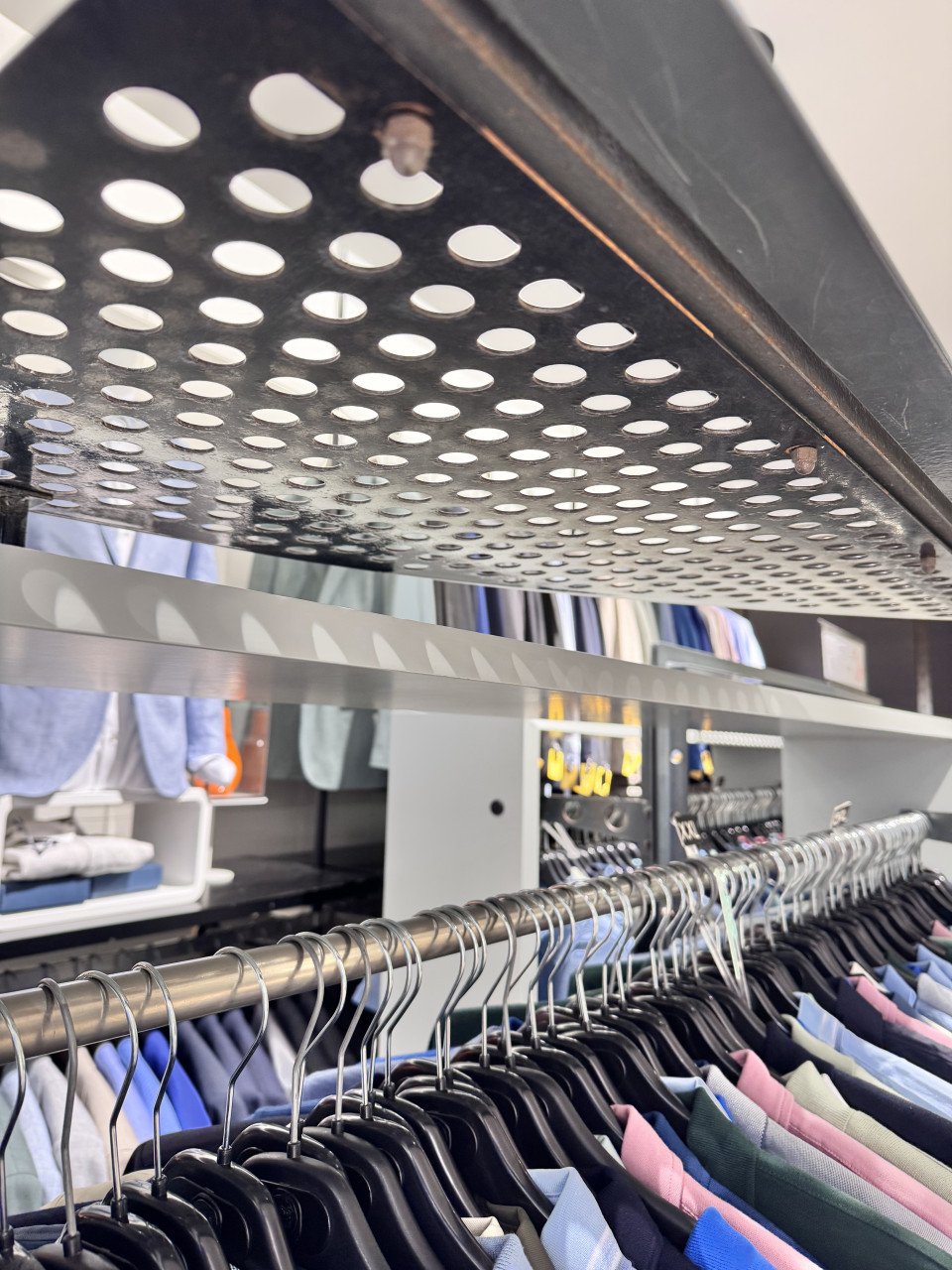 4 x Kleding kar van staal met hout