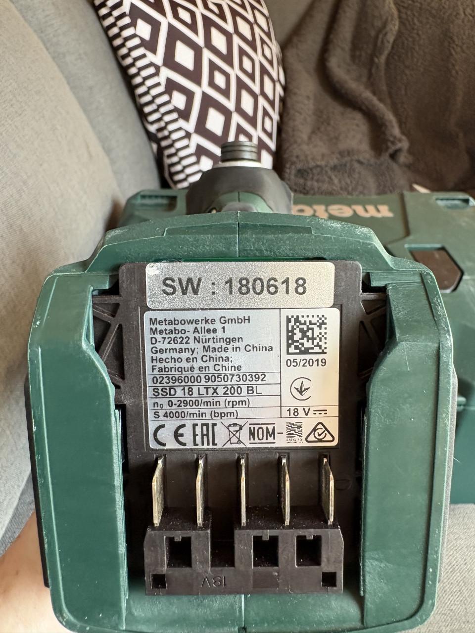 Metabo SSD 18 LTX 200 slagschroevendraaier