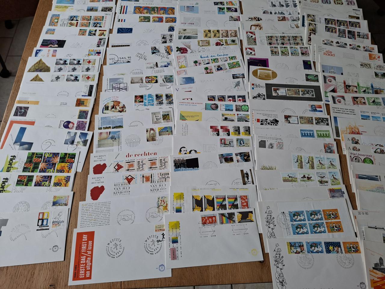 Nederlandse fdc onbeschreven en beschreve