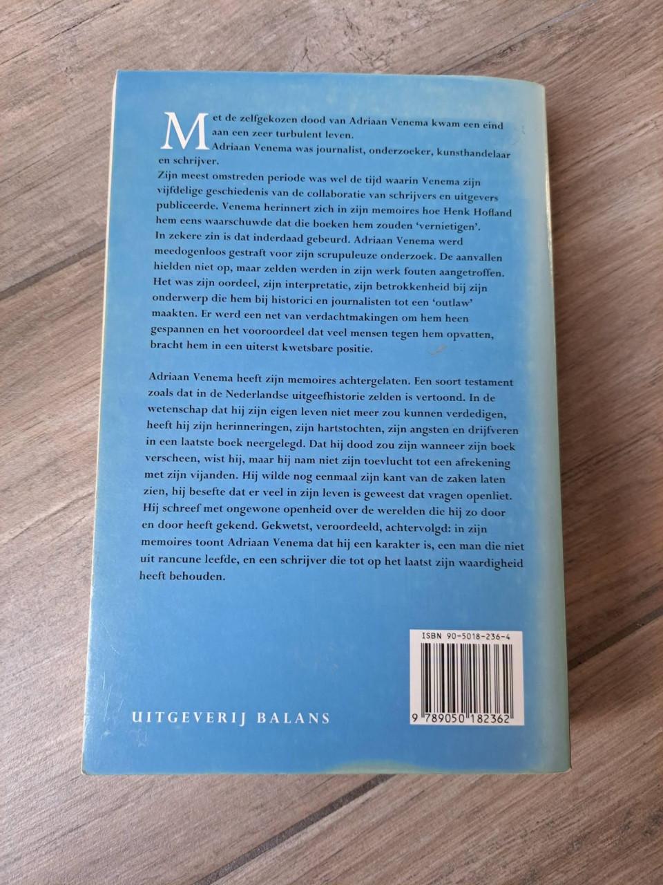Memories Verleden tijd van Adriaan Venema