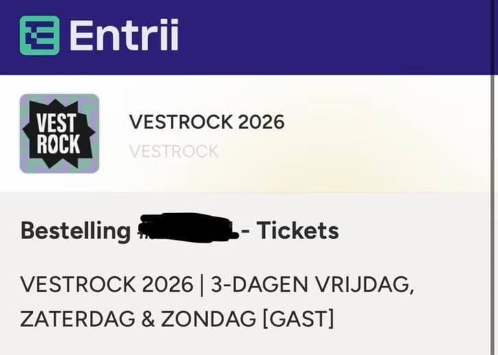 Vestrock 3-dagen ticket