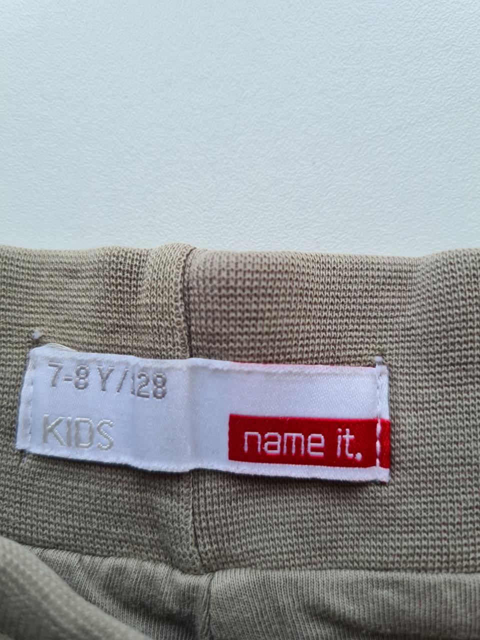 Name It kaki groen met pailletten korte broek  Maat 128