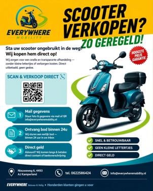 Scooter verkopen? Zo geregeld!